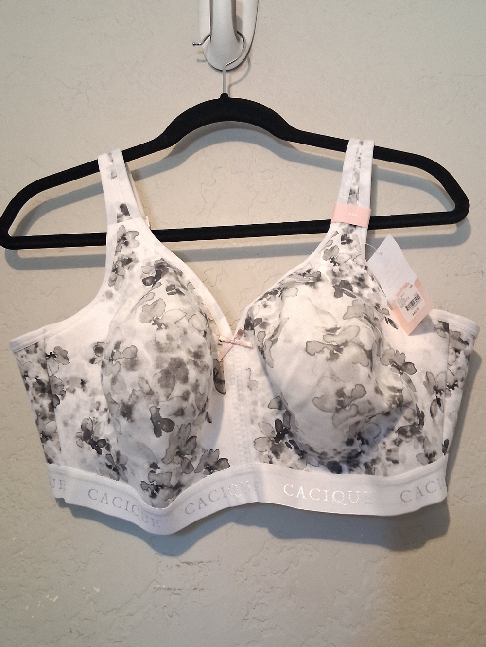 CACIQUE Unlined Full Coverage No-Wire Lane Bryant Floral Bra Sz40F Plus - Picture 2 of 13